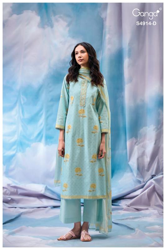 Ganga dazia 4914 wholesale dress material dealers in mumbai